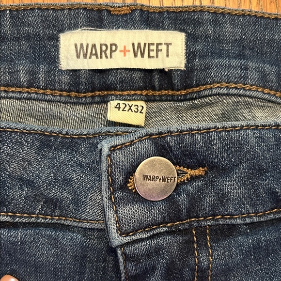 Warp + Weft Men's Straight Jeans in Blue - Picture 2 of 10